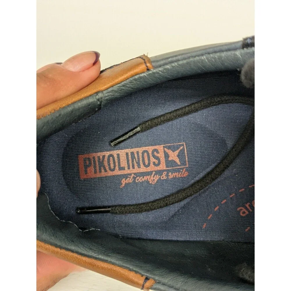Pikolinos Aranda Sneakers EU 40 / US 7/ 7.5 Blue Suede & Brown Comfort Shoes